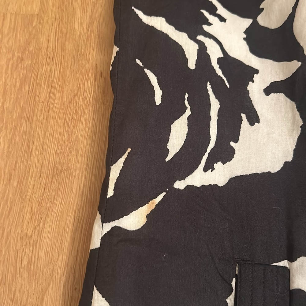 J. Crew Floral Black & White with Pockets Cap Sleeve Dress Women’s Size 0 - Picture 10 of 16